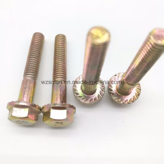 ASTM A325 Simples Pesado Estrutural Seis Lobos Tamper Cabeça Hexagonal com Flange Parafuso Fixadores