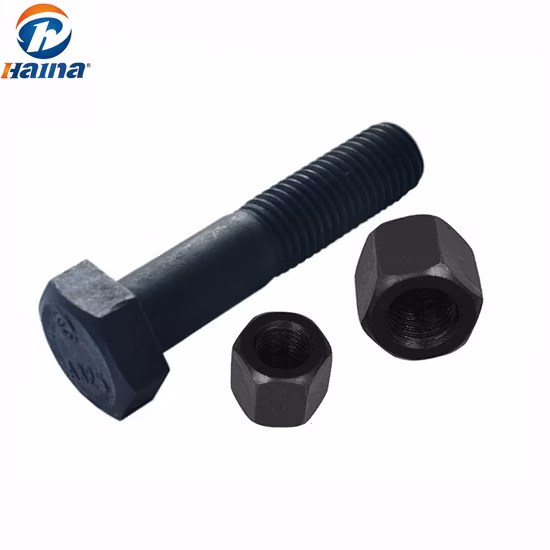 HDG / Parafusos de cabeça hexagonal estrutural simples pesados ​​ASTM A325 aço carbono/aço inoxidável